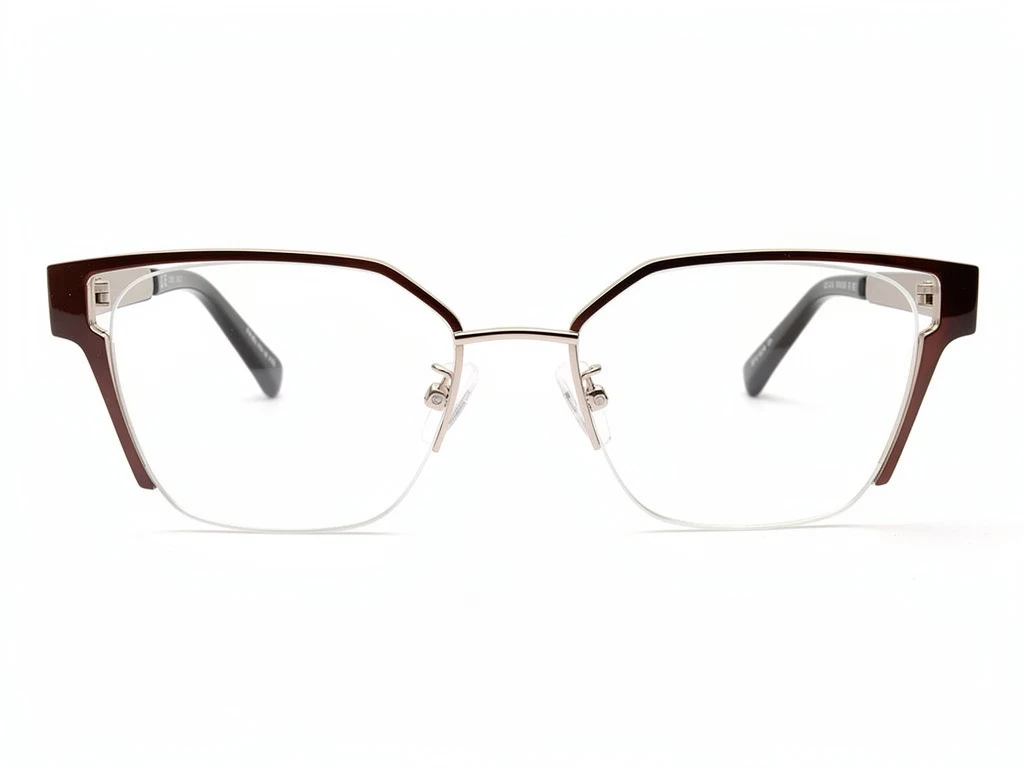 Montura Cat-Eye Semi-rimless